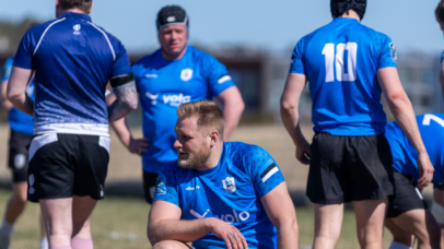 Estonia rugby player in action against Norway at Tiskre, May 2026