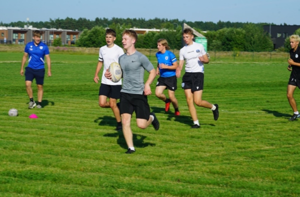 Estonia U18 squad training ahead of the 2026 Rugby Europe U18 Boys 7s Trophy 2 in Budapest