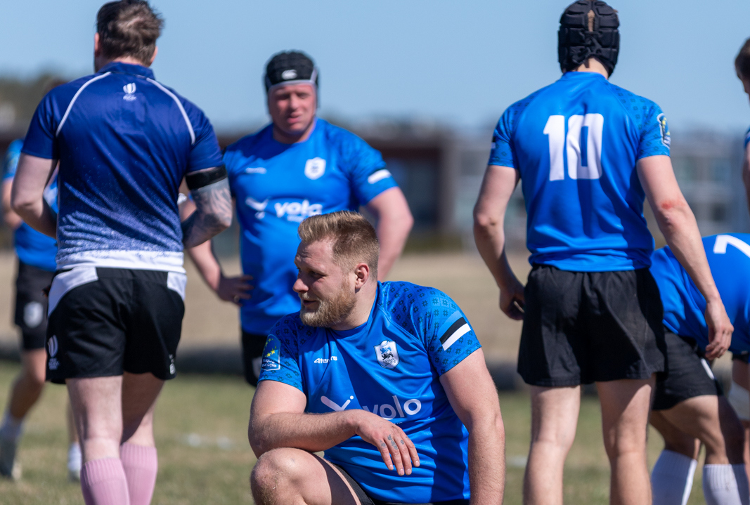 Estonia rugby player in action against Norway at Tiskre, May 2026