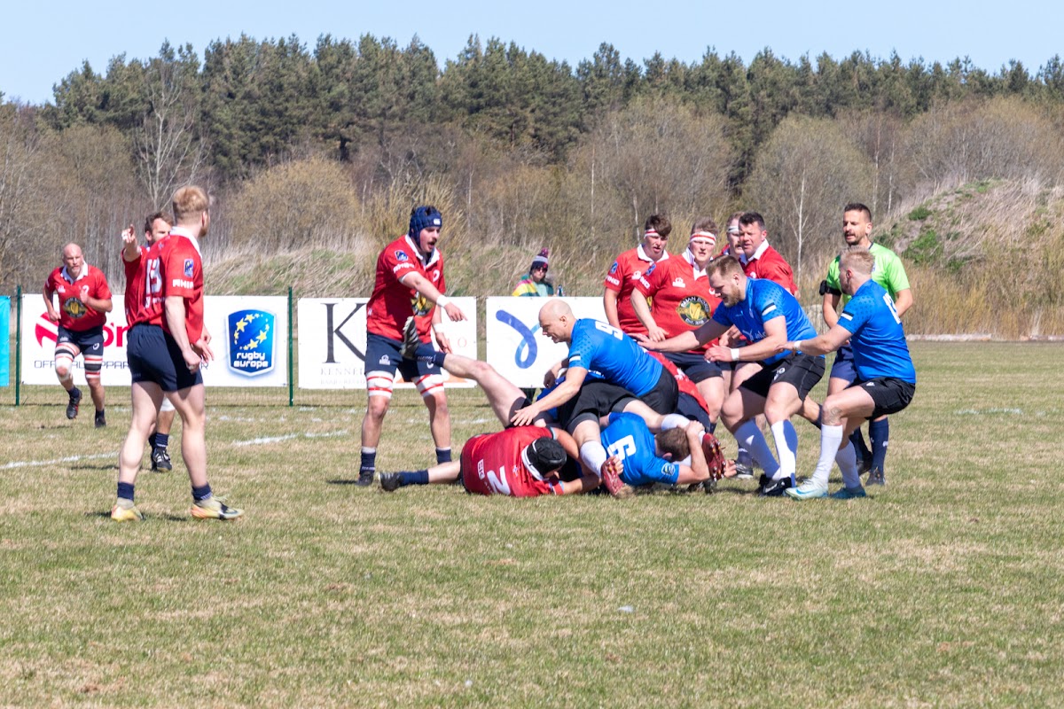 Action from Estonia vs Norway rugby match at Tiskre, May 2026