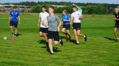 Estonia U18 squad training ahead of the 2026 Rugby Europe U18 Boys 7s Trophy 2 in Budapest